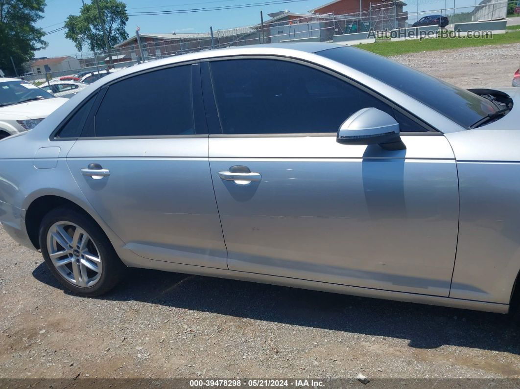 2017 Audi A4 2.0t Premium Silver vin: WAUANAF49HN055693