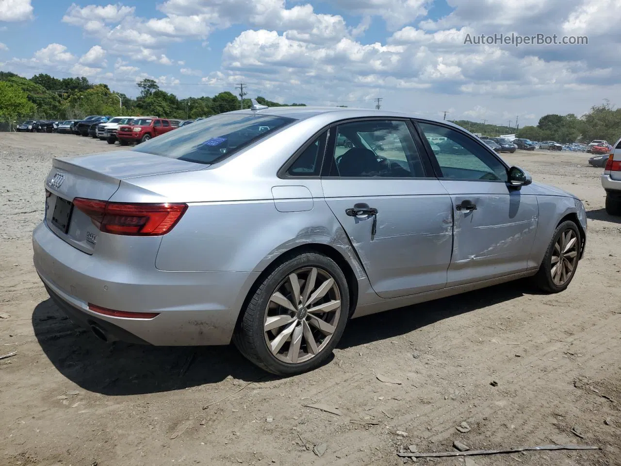 2017 Audi A4 Premium Silver vin: WAUANAF4XHN011685