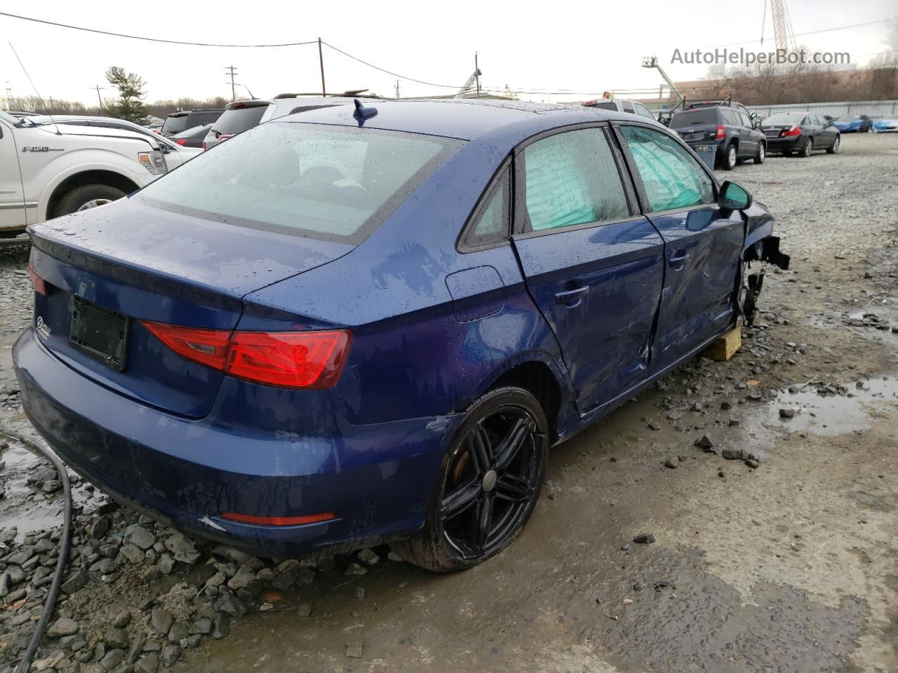 2016 Audi A3 Premium Синий vin: WAUB8GFF2G1018796