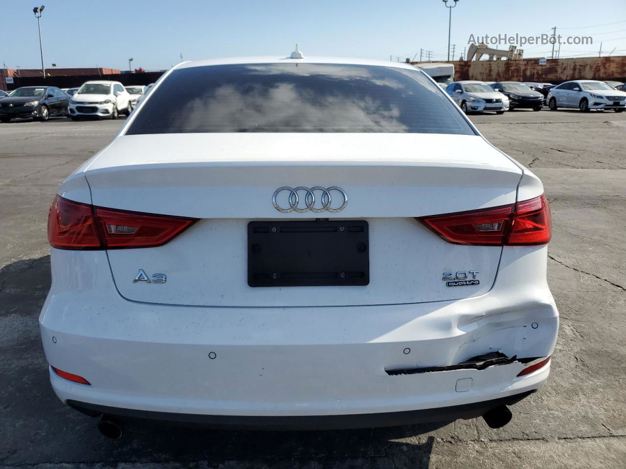 2016 Audi A3 Premium White vin: WAUB8GFF3G1054254