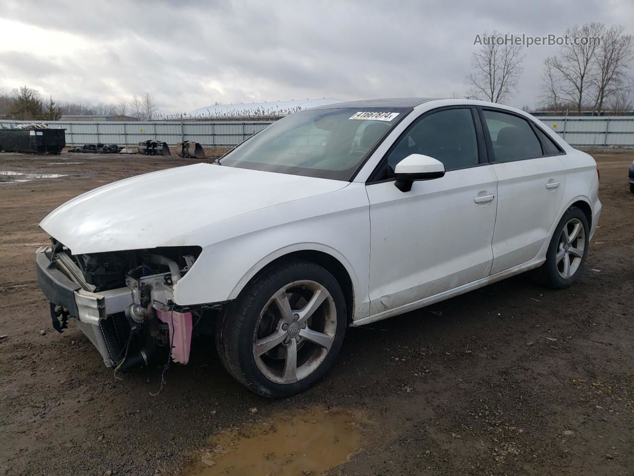 2016 Audi A3 Premium White vin: WAUB8GFF5G1059259