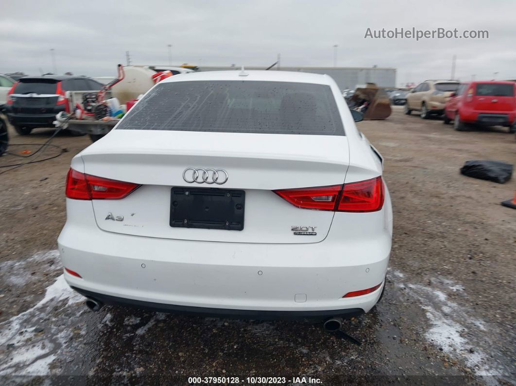 2016 Audi A3 2.0t Premium White vin: WAUB8GFF5G1071721