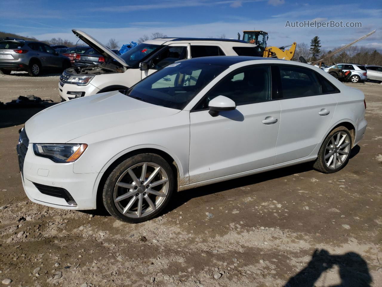 2016 Audi A3 Premium Белый vin: WAUB8GFF6G1037688