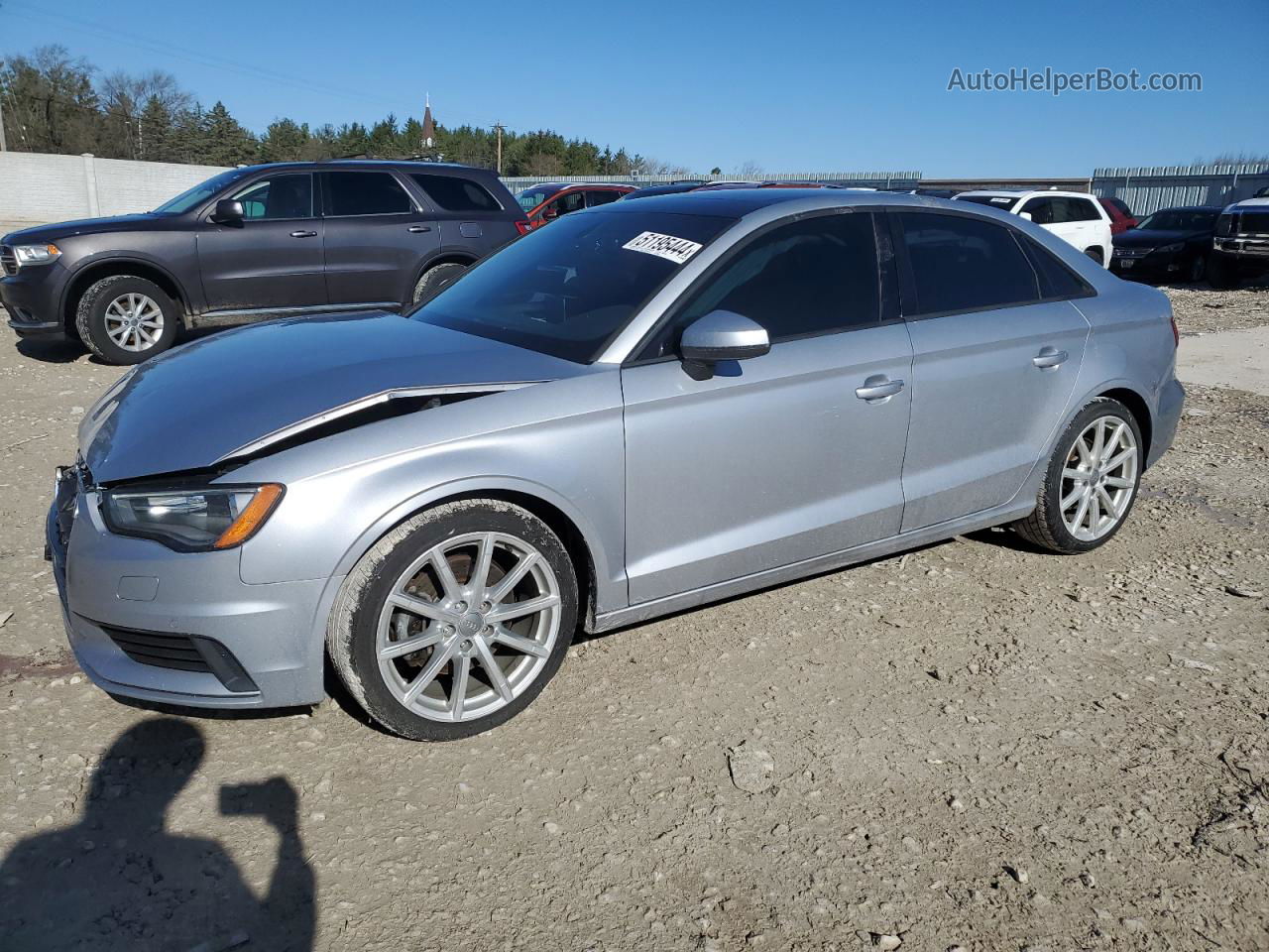 2016 Audi A3 Premium Серебряный vin: WAUB8GFF6G1069332