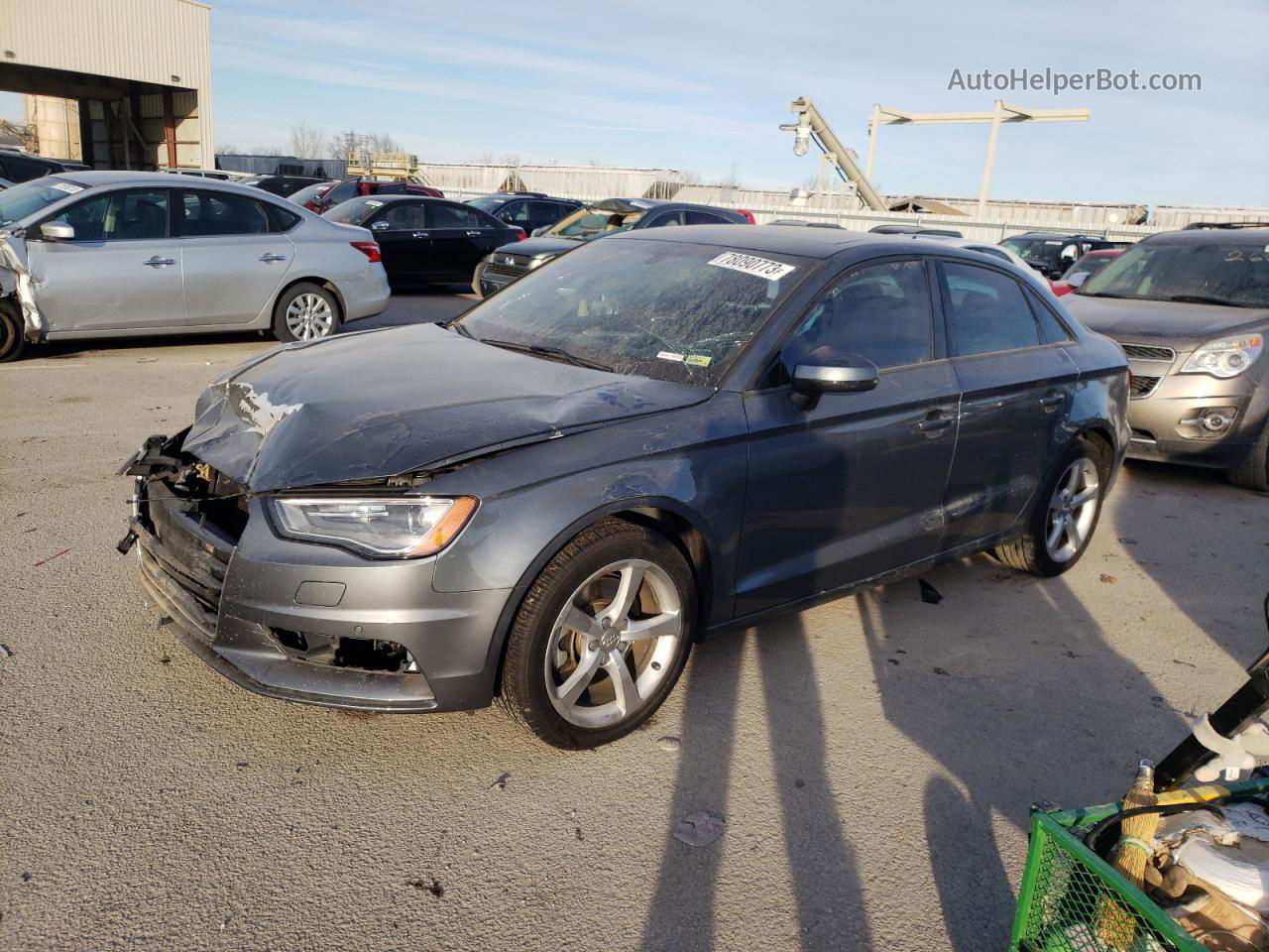 2016 Audi A3 Premium Серый vin: WAUB8GFF6G1118139