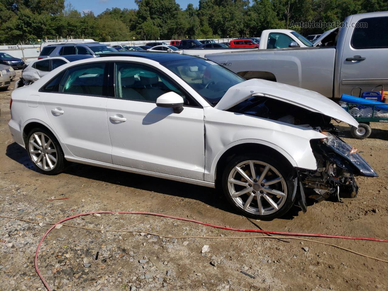 2016 Audi A3 Premium White vin: WAUB8GFF7G1056766