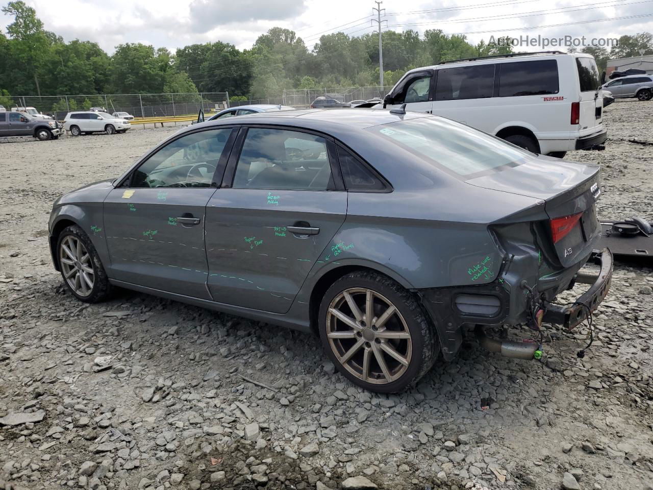 2016 Audi A3 Premium Серый vin: WAUB8GFFXG1064358