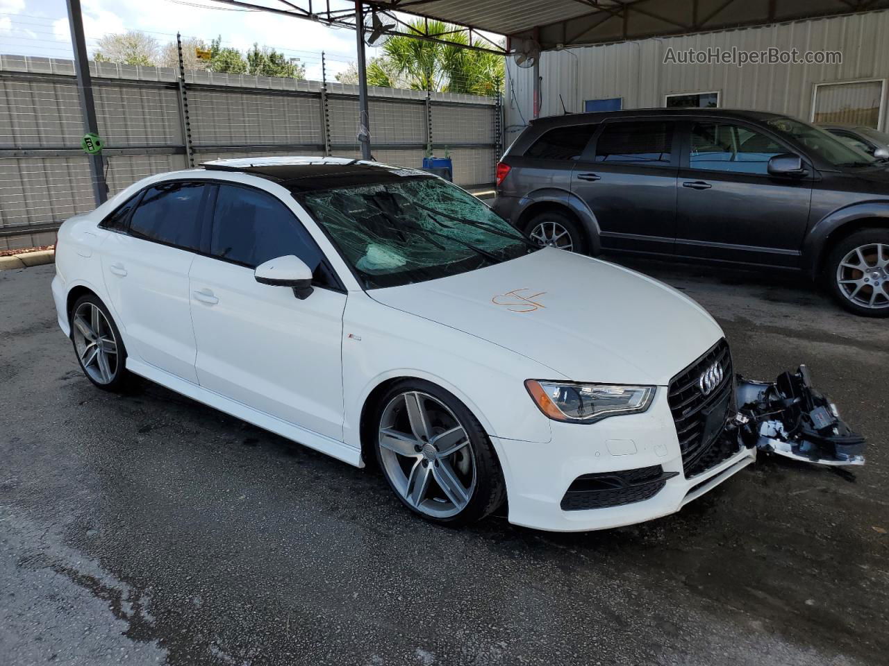 2016 Audi A3 Premium White vin: WAUB8GFFXG1107743