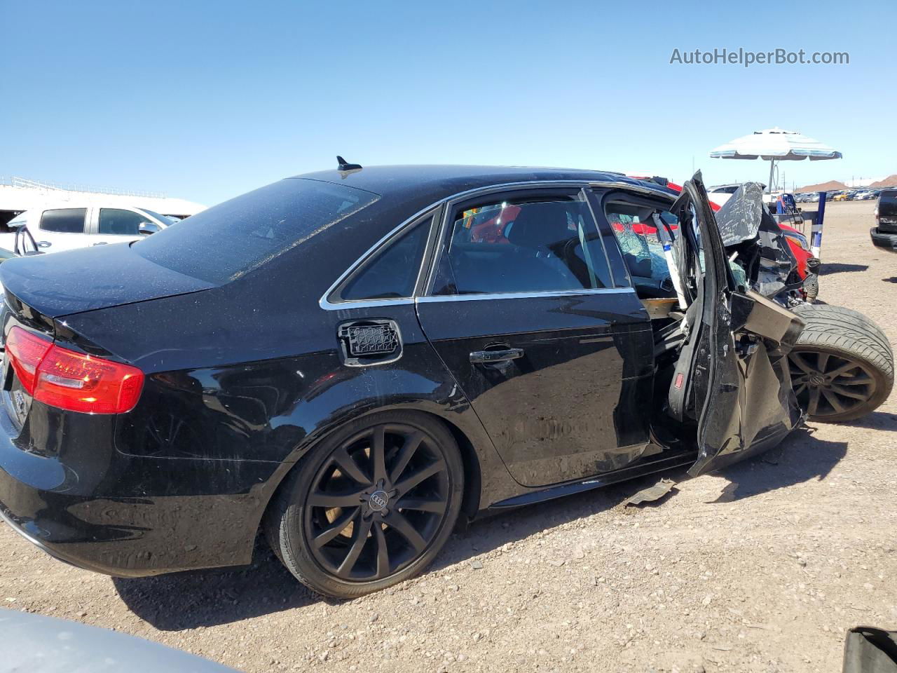 2014 Audi A4 Premium Black vin: WAUBFAFL0EN003258