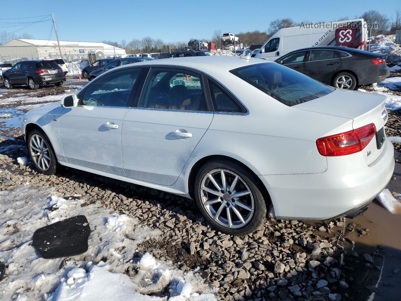 2016 Audi A4 Premium S-line White vin: WAUBFAFL0GN006745