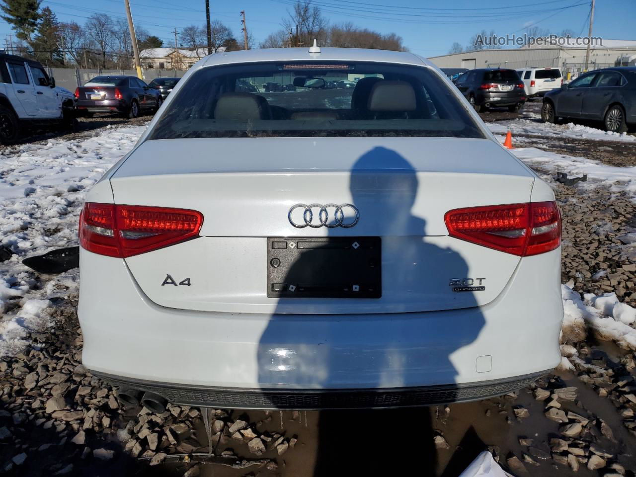 2016 Audi A4 Premium S-line White vin: WAUBFAFL0GN006745