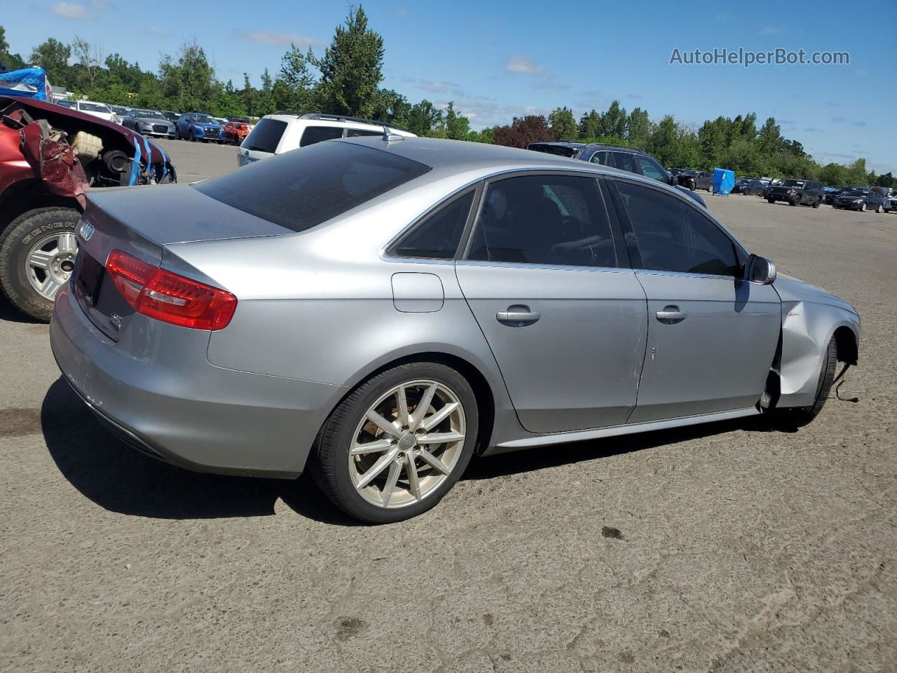 2016 Audi A4 Premium S-line Silver vin: WAUBFAFL0GN017356