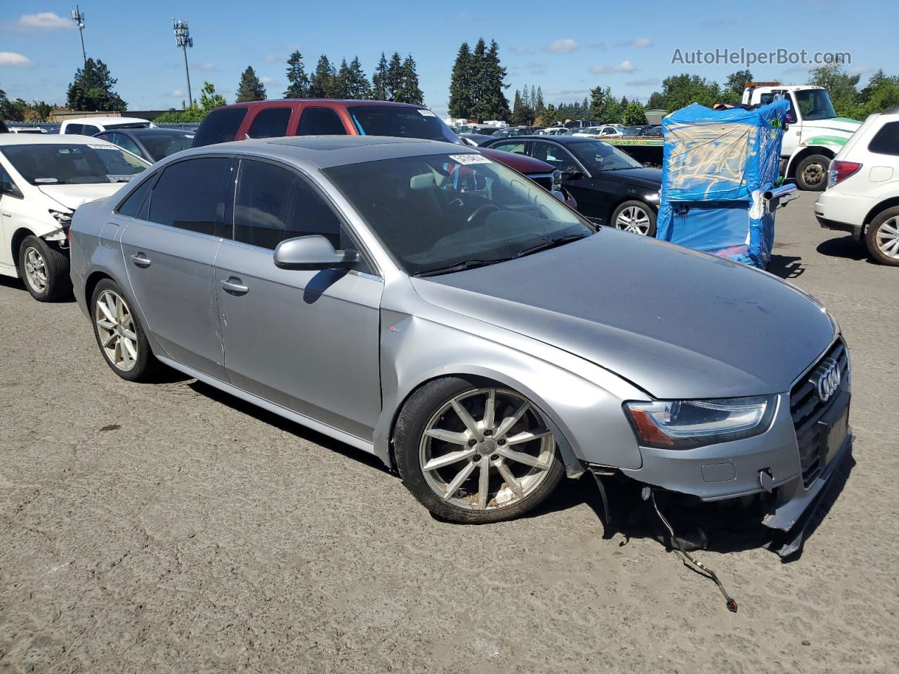 2016 Audi A4 Premium S-line Silver vin: WAUBFAFL0GN017356