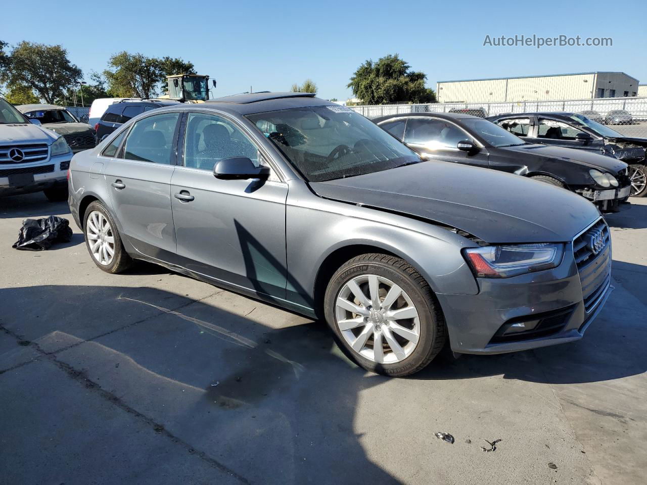 2013 Audi A4 Premium Gray vin: WAUBFAFL1DN019290