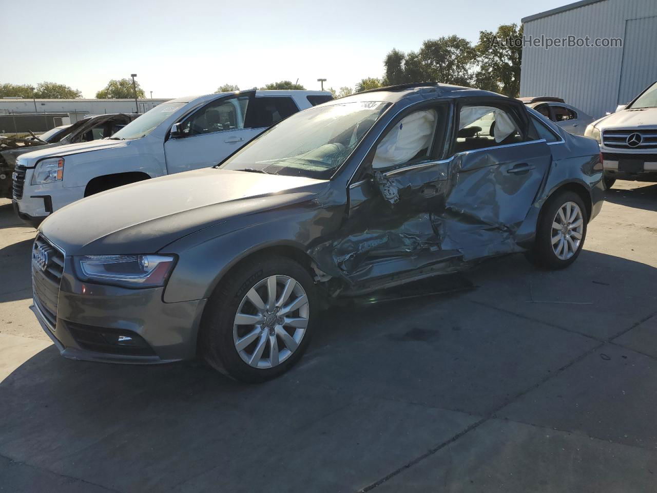 2013 Audi A4 Premium Gray vin: WAUBFAFL1DN019290