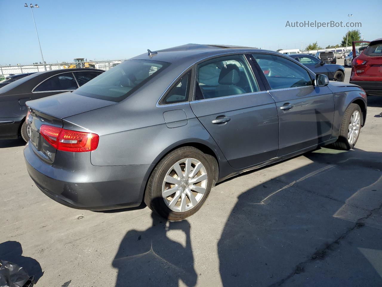 2013 Audi A4 Premium Серый vin: WAUBFAFL1DN019290