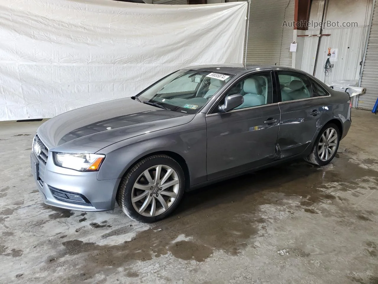 2013 Audi A4 Premium Gray vin: WAUBFAFL1DN048689