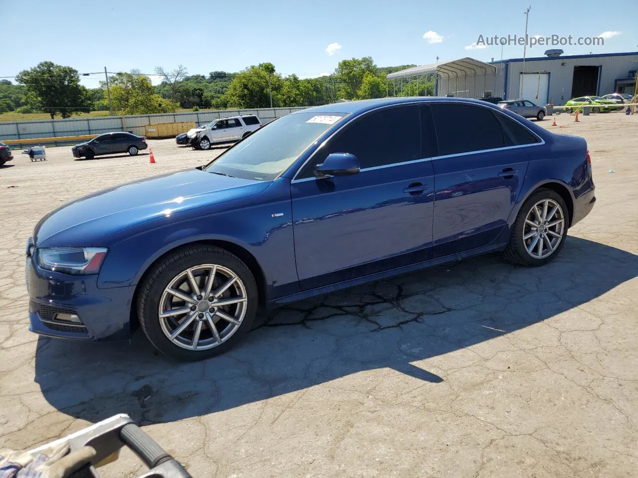 2016 Audi A4 Premium S-line Blue vin: WAUBFAFL1GN003076