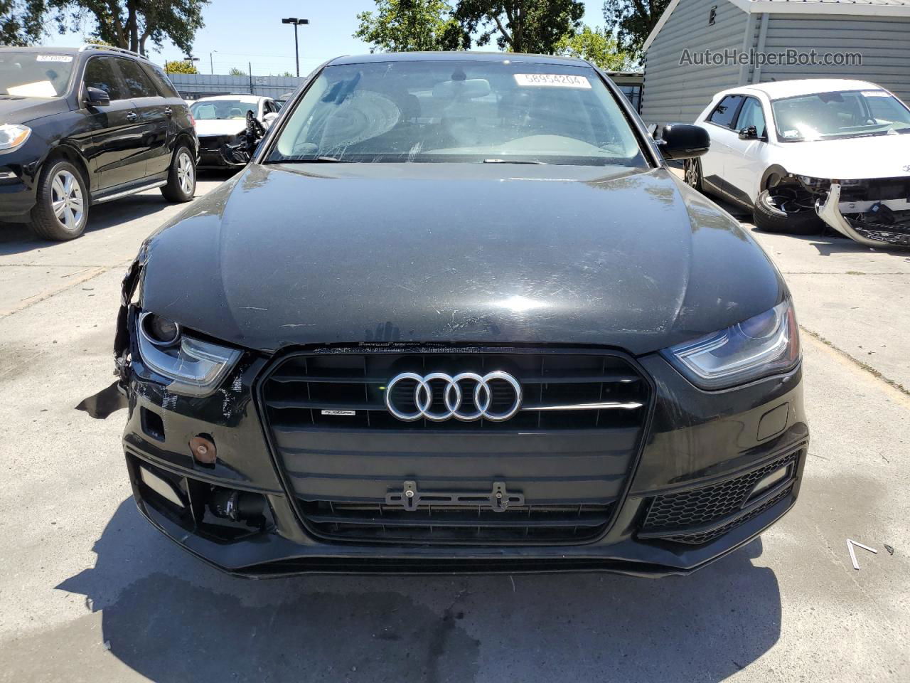 2016 Audi A4 Premium S-line Black vin: WAUBFAFL1GN013882