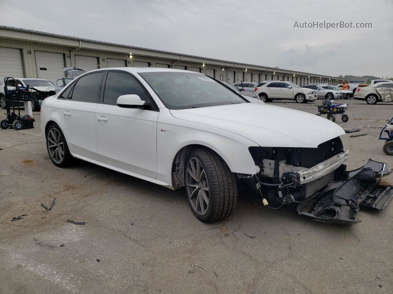 2016 Audi A4 Premium S-line Белый vin: WAUBFAFL1GN016006