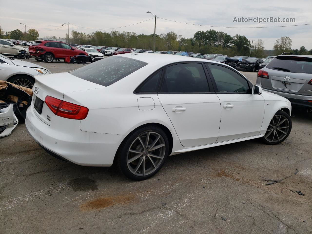 2016 Audi A4 Premium S-line Белый vin: WAUBFAFL1GN016006