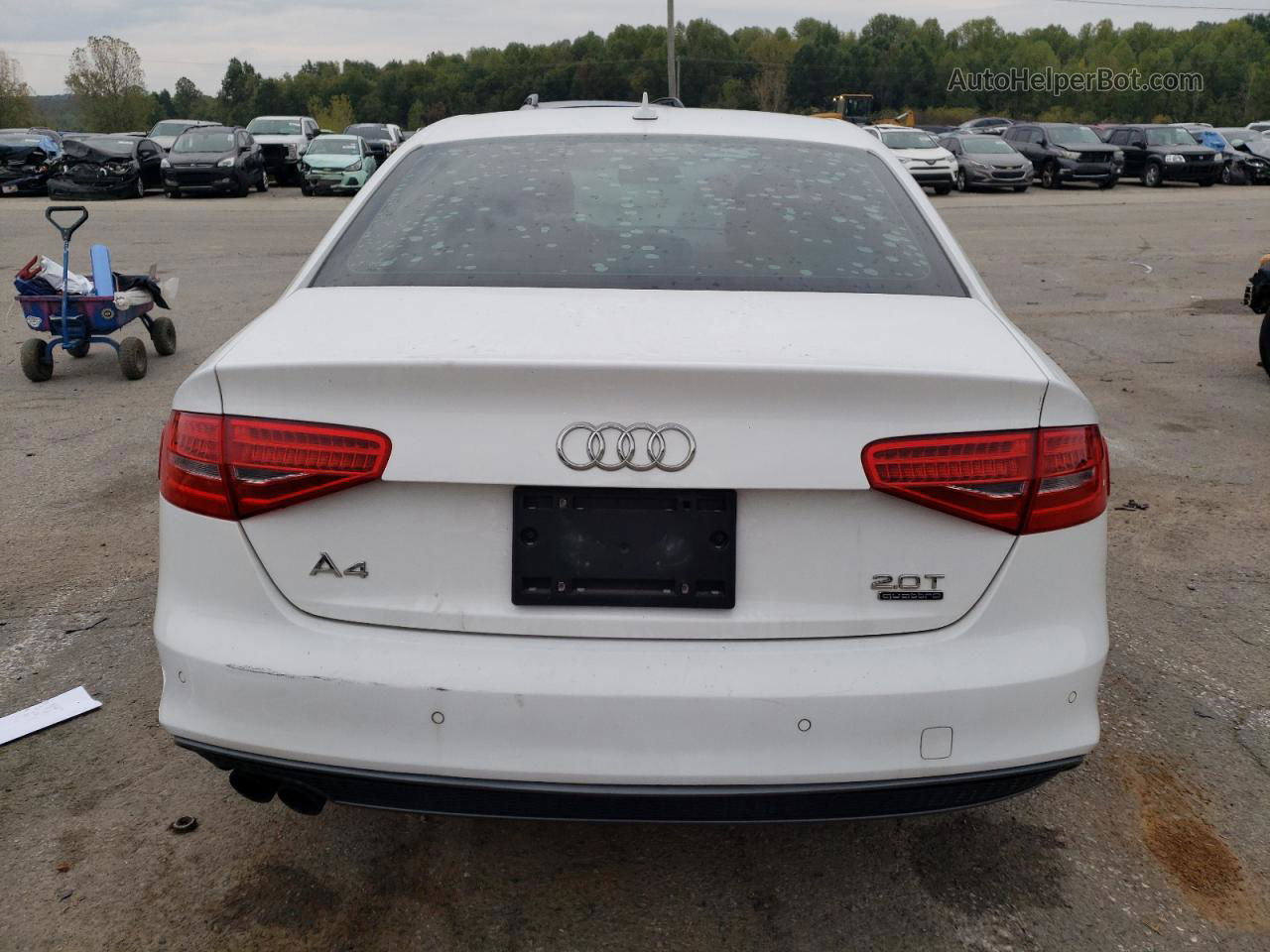 2016 Audi A4 Premium S-line Белый vin: WAUBFAFL1GN016006