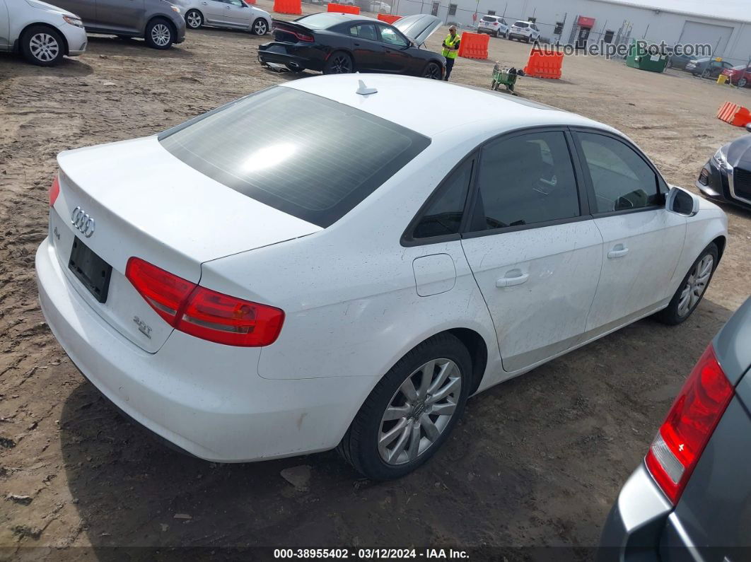 2013 Audi A4 2.0t Premium White vin: WAUBFAFL2DN025132