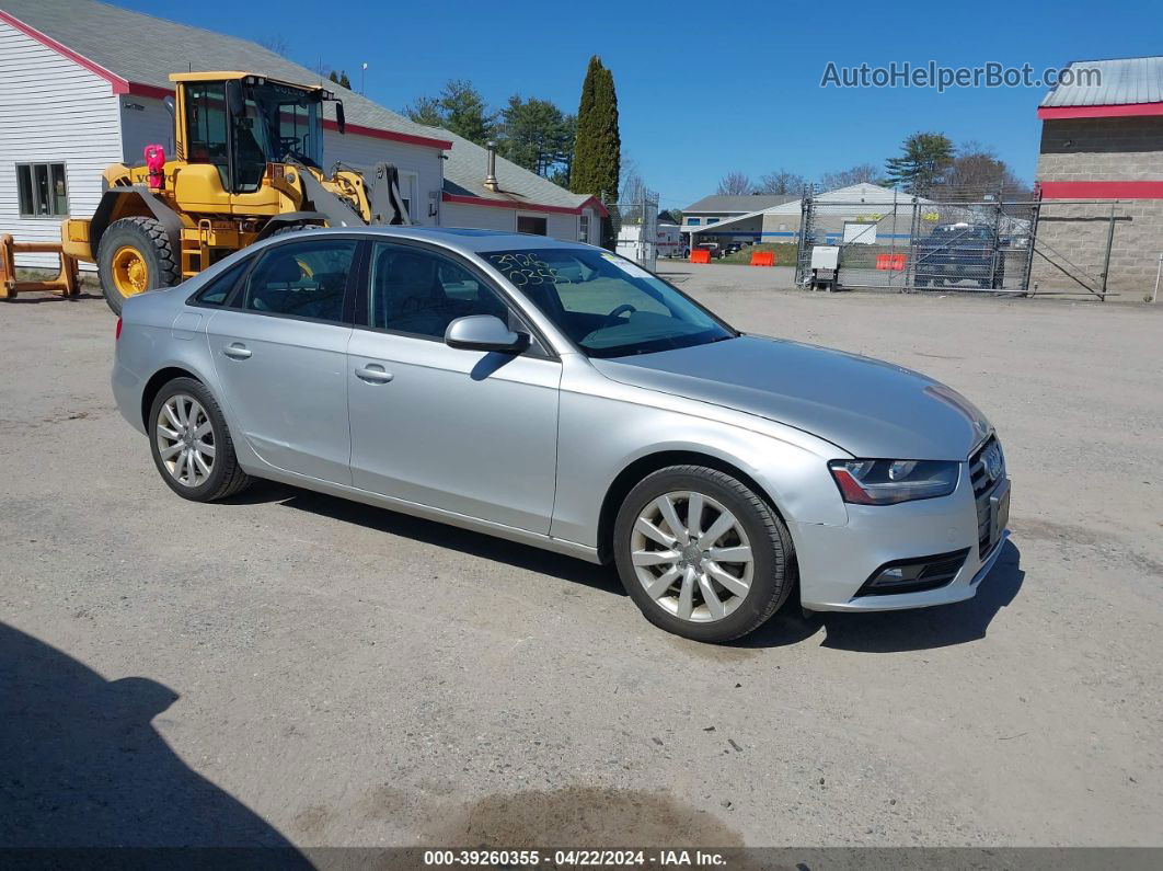 2014 Audi A4 2.0t Premium Серебряный vin: WAUBFAFL2EN000507