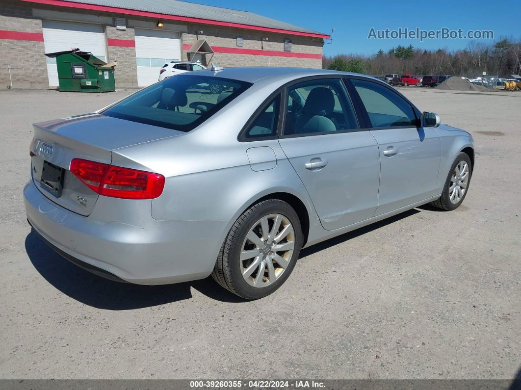 2014 Audi A4 2.0t Premium Silver vin: WAUBFAFL2EN000507