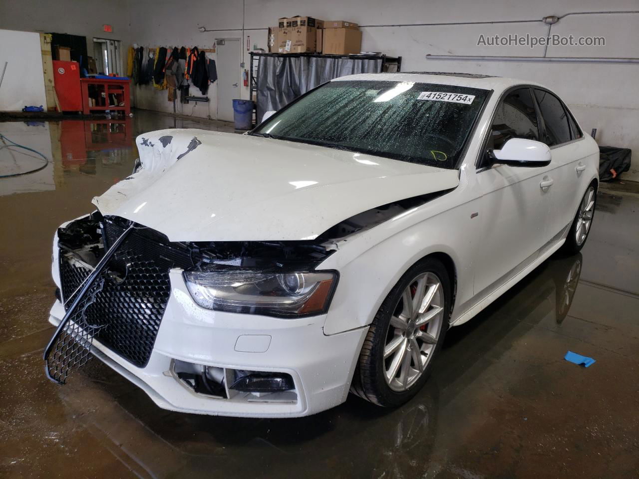 2016 Audi A4 Premium S-line White vin: WAUBFAFL2GN007170