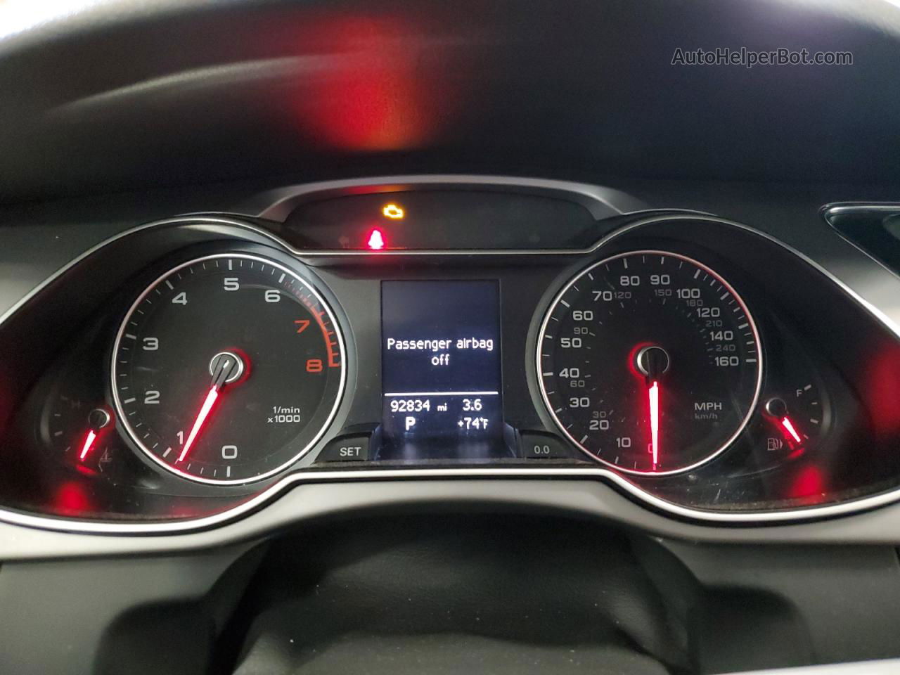 2013 Audi A4 Premium Серый vin: WAUBFAFL3DA163320