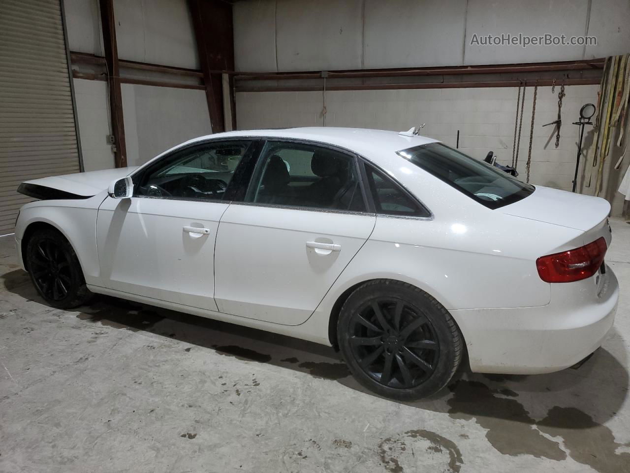 2013 Audi A4 Premium White vin: WAUBFAFL3DN049603