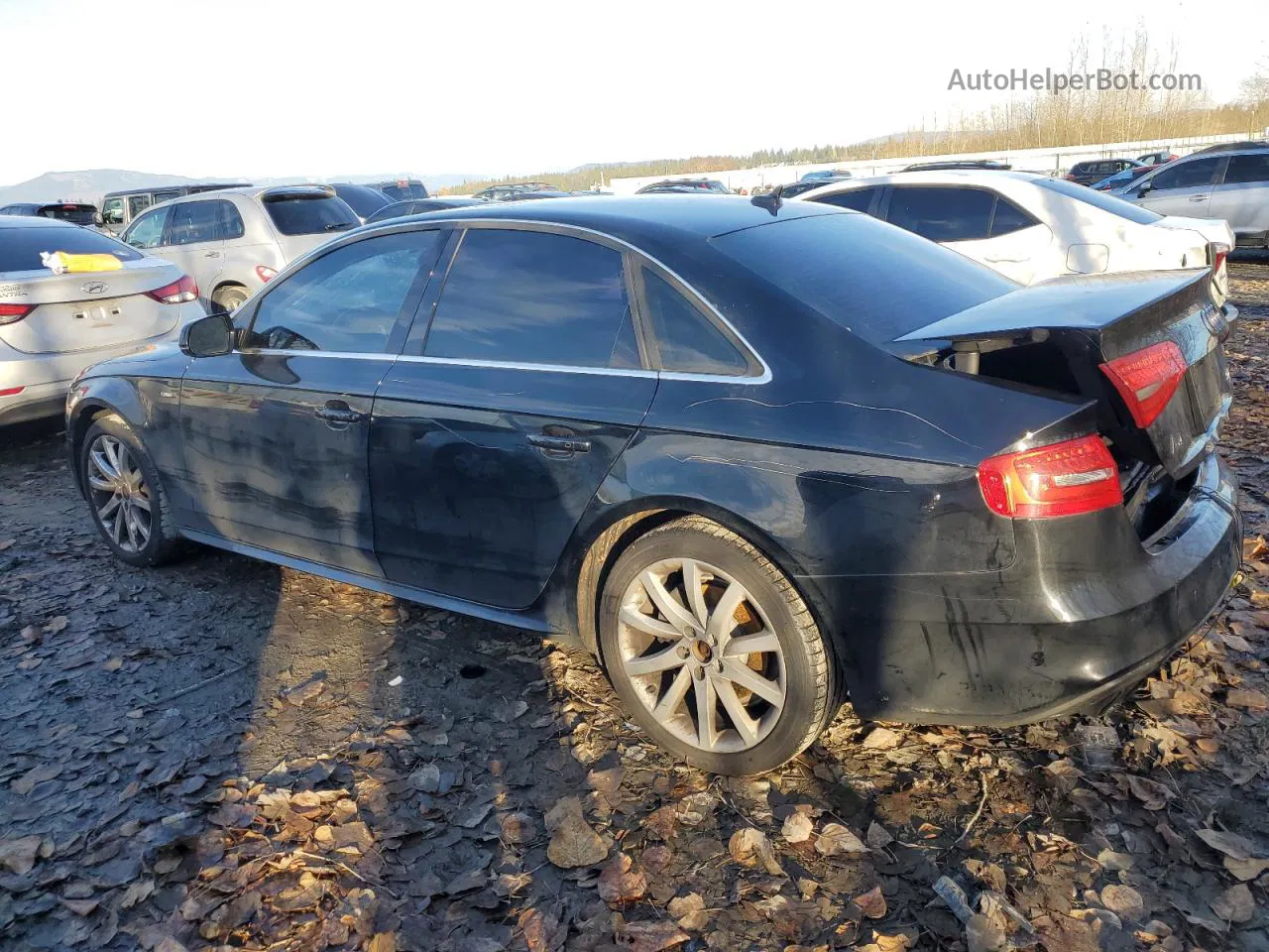 2014 Audi A4 Premium Black vin: WAUBFAFL3EN027828