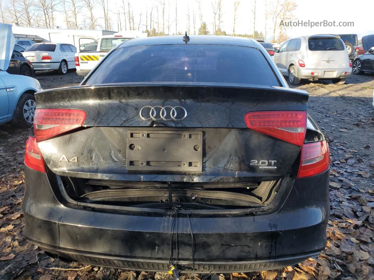 2014 Audi A4 Premium Black vin: WAUBFAFL3EN027828