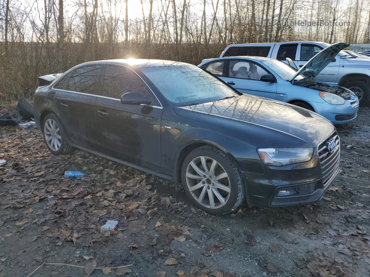 2014 Audi A4 Premium Black vin: WAUBFAFL3EN027828