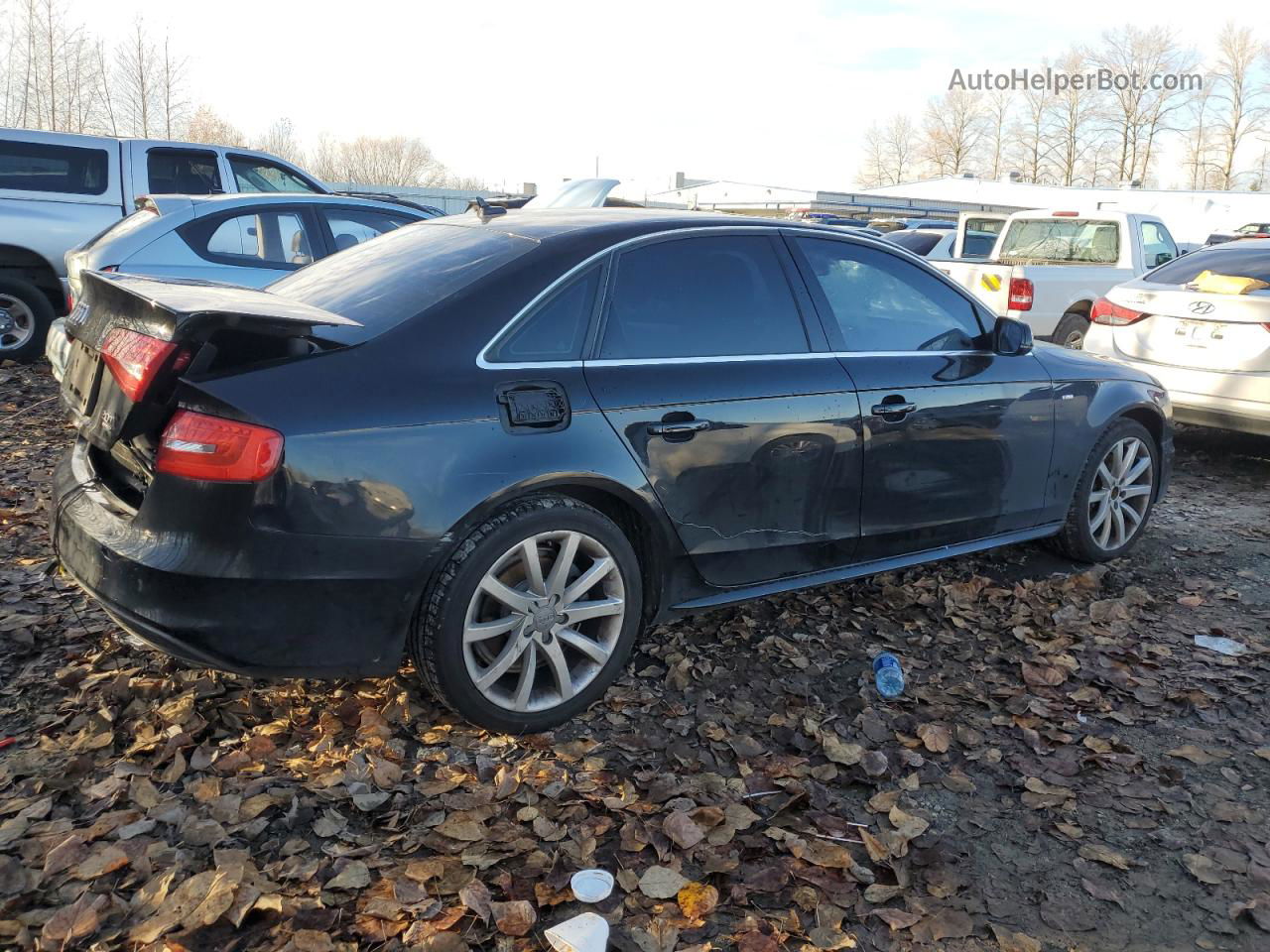 2014 Audi A4 Premium Black vin: WAUBFAFL3EN027828