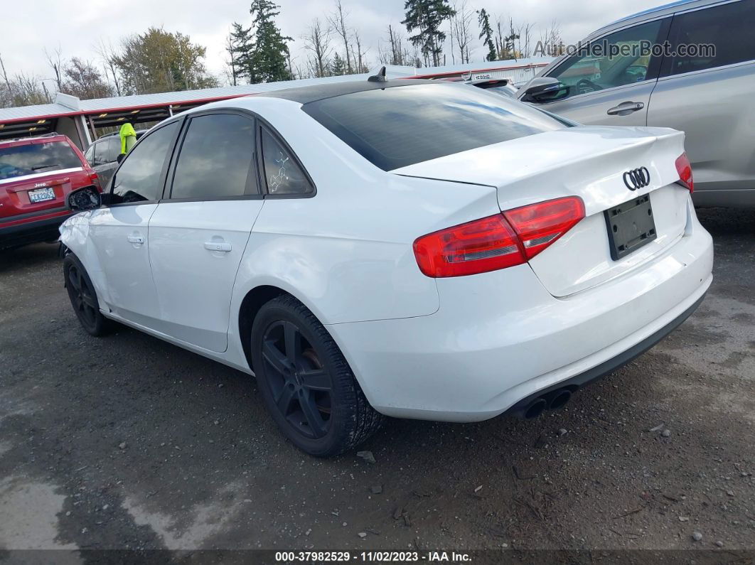 2014 Audi A4 2.0t Premium White vin: WAUBFAFL3EN038263