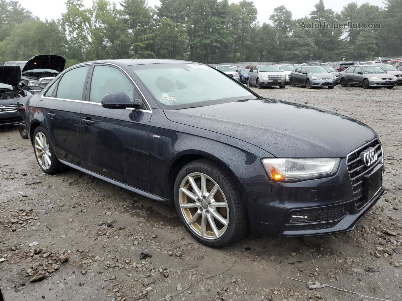 2016 Audi A4 Premium S-line Синий vin: WAUBFAFL3GA006522