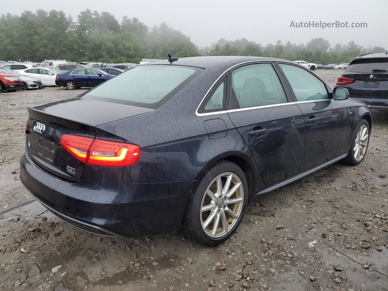 2016 Audi A4 Premium S-line Синий vin: WAUBFAFL3GA006522