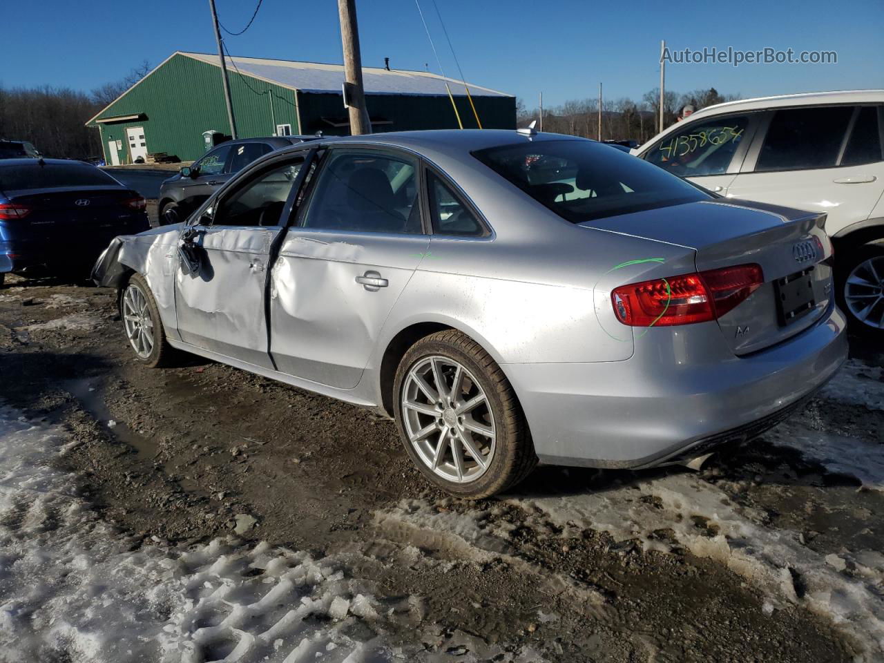 2016 Audi A4 Premium S-line Silver vin: WAUBFAFL3GN006612