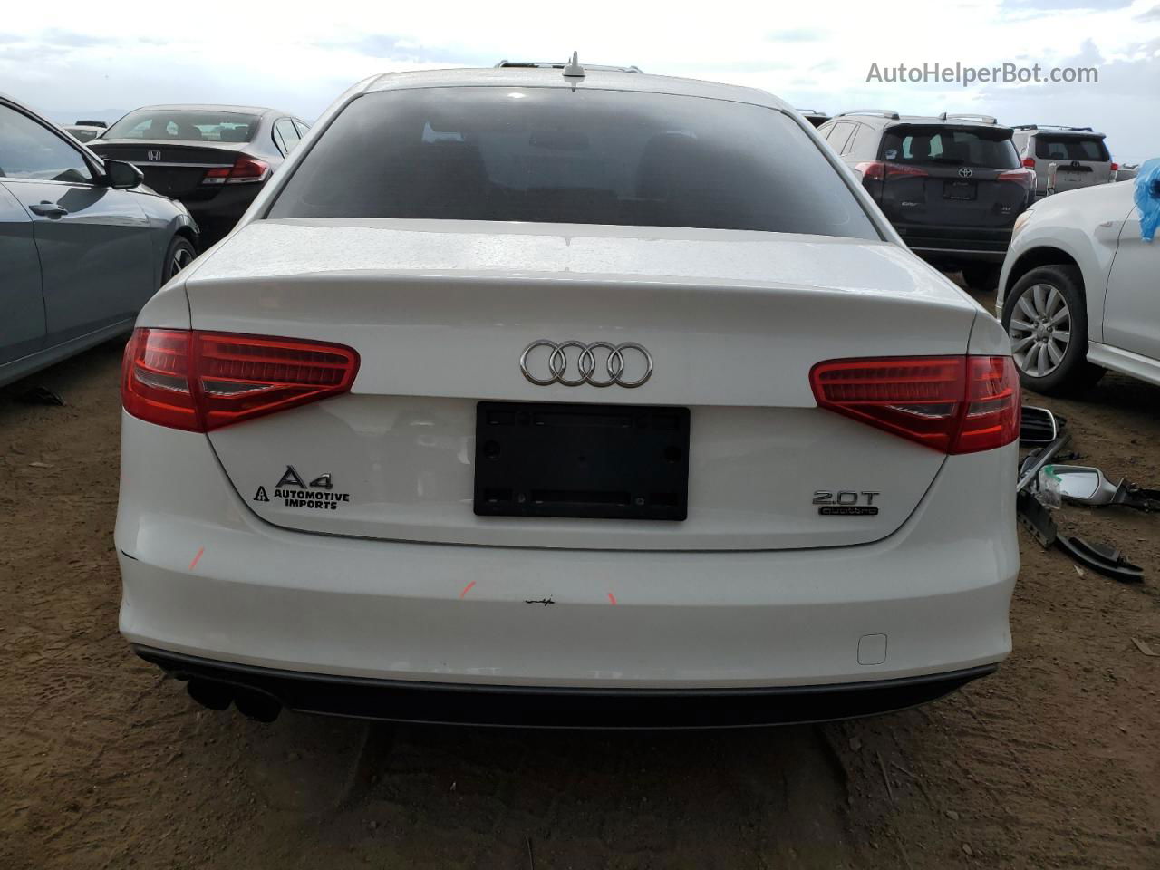 2016 Audi A4 Premium S-line White vin: WAUBFAFL3GN008750