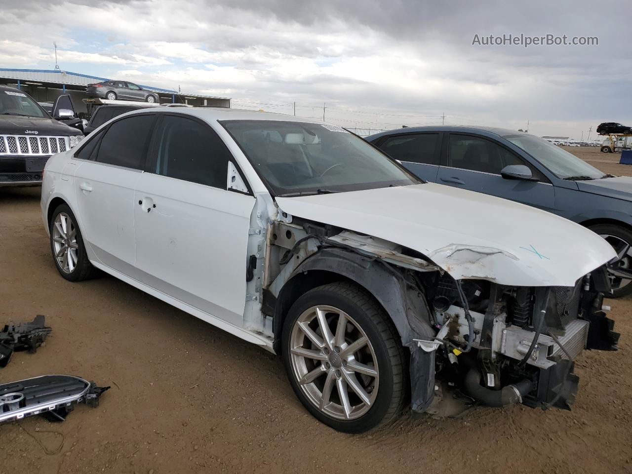 2016 Audi A4 Premium S-line White vin: WAUBFAFL3GN008750