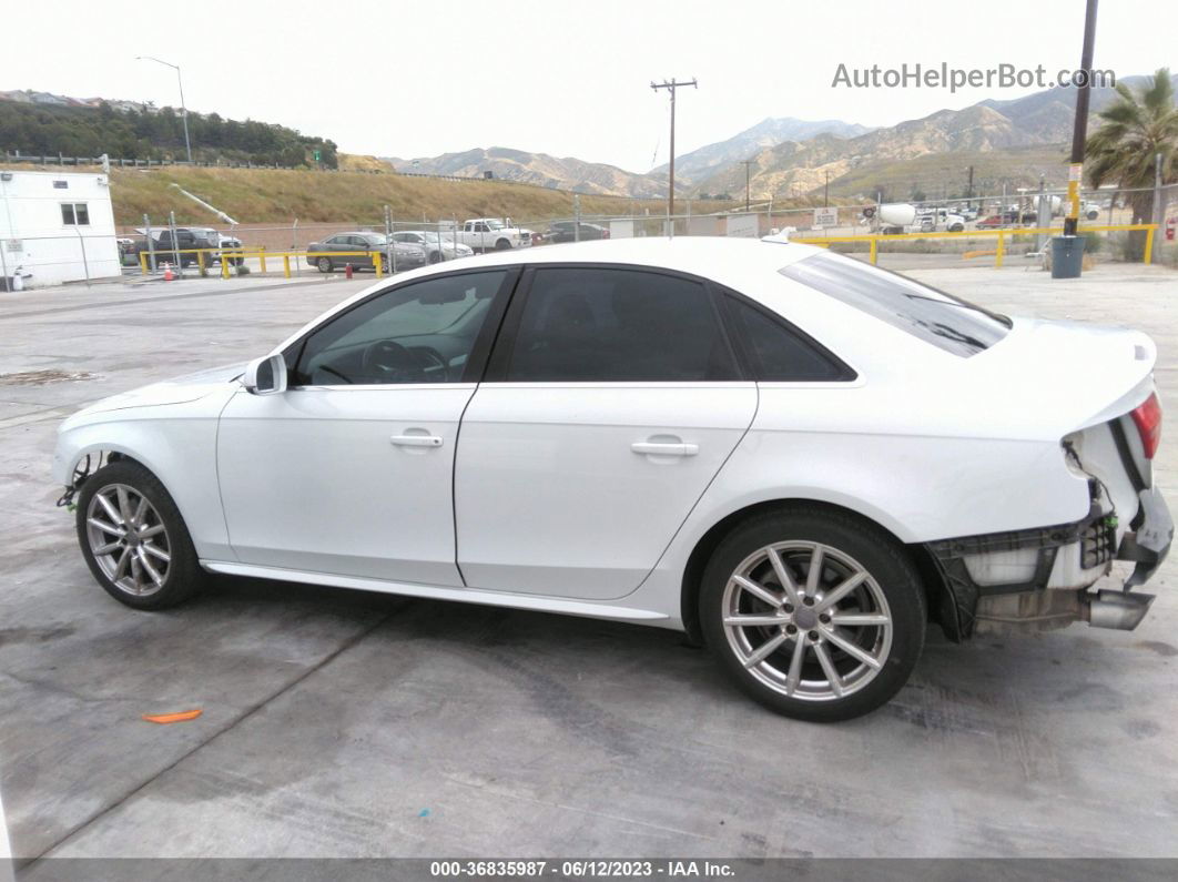 2016 Audi A4 Premium White vin: WAUBFAFL3GN017786