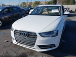 2013 Audi A4 2.0t Premium White vin: WAUBFAFL4DN020370