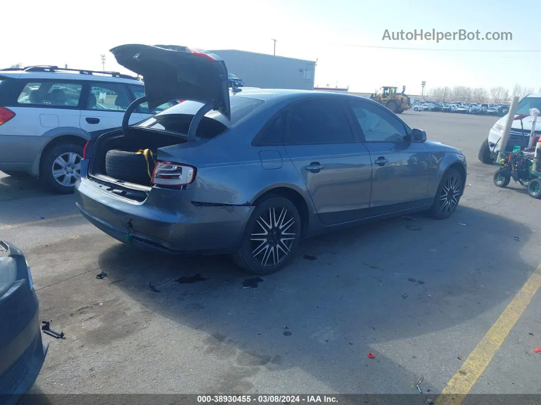 2013 Audi A4 2.0t Premium Серый vin: WAUBFAFL4DN024502