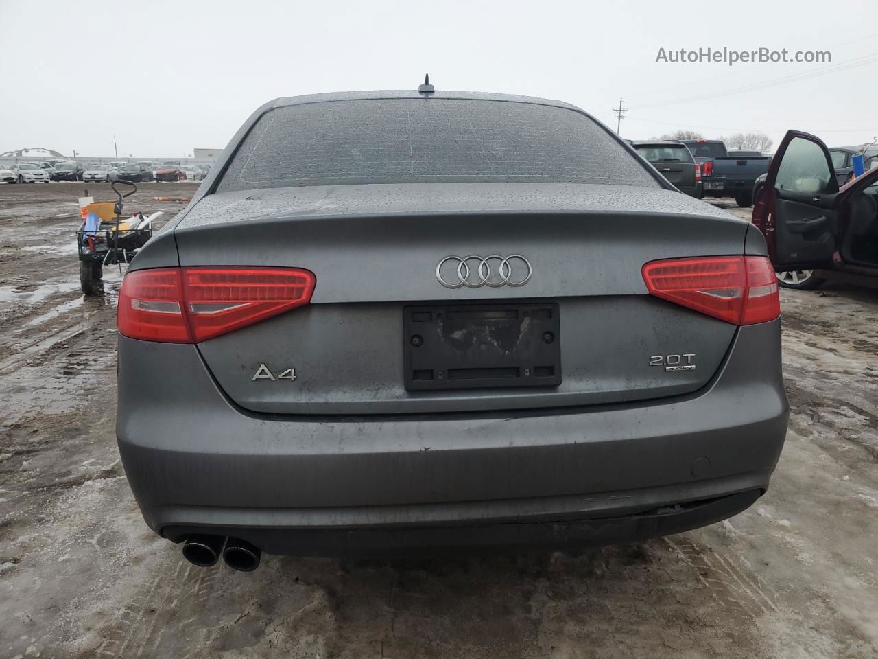 2013 Audi A4 Premium Серый vin: WAUBFAFL4DN036634