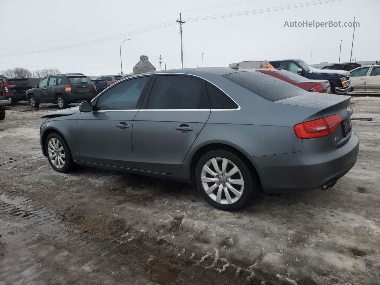 2013 Audi A4 Premium Серый vin: WAUBFAFL4DN036634