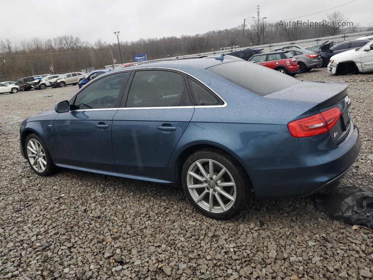 2016 Audi A4 Premium S-line Синий vin: WAUBFAFL4GN002116