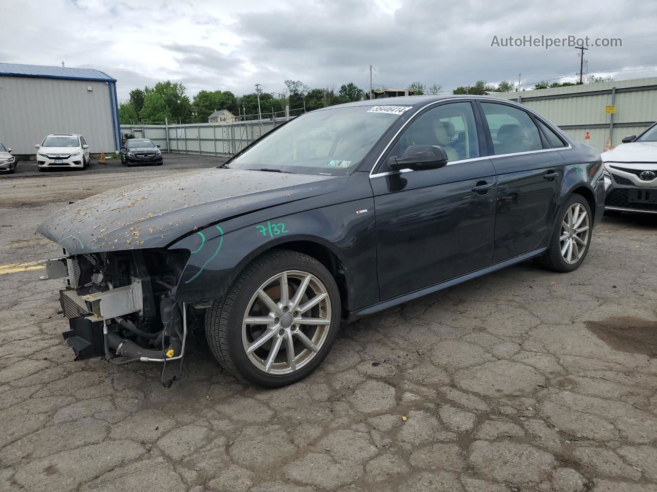 2016 Audi A4 Premium S-line Черный vin: WAUBFAFL4GN005565