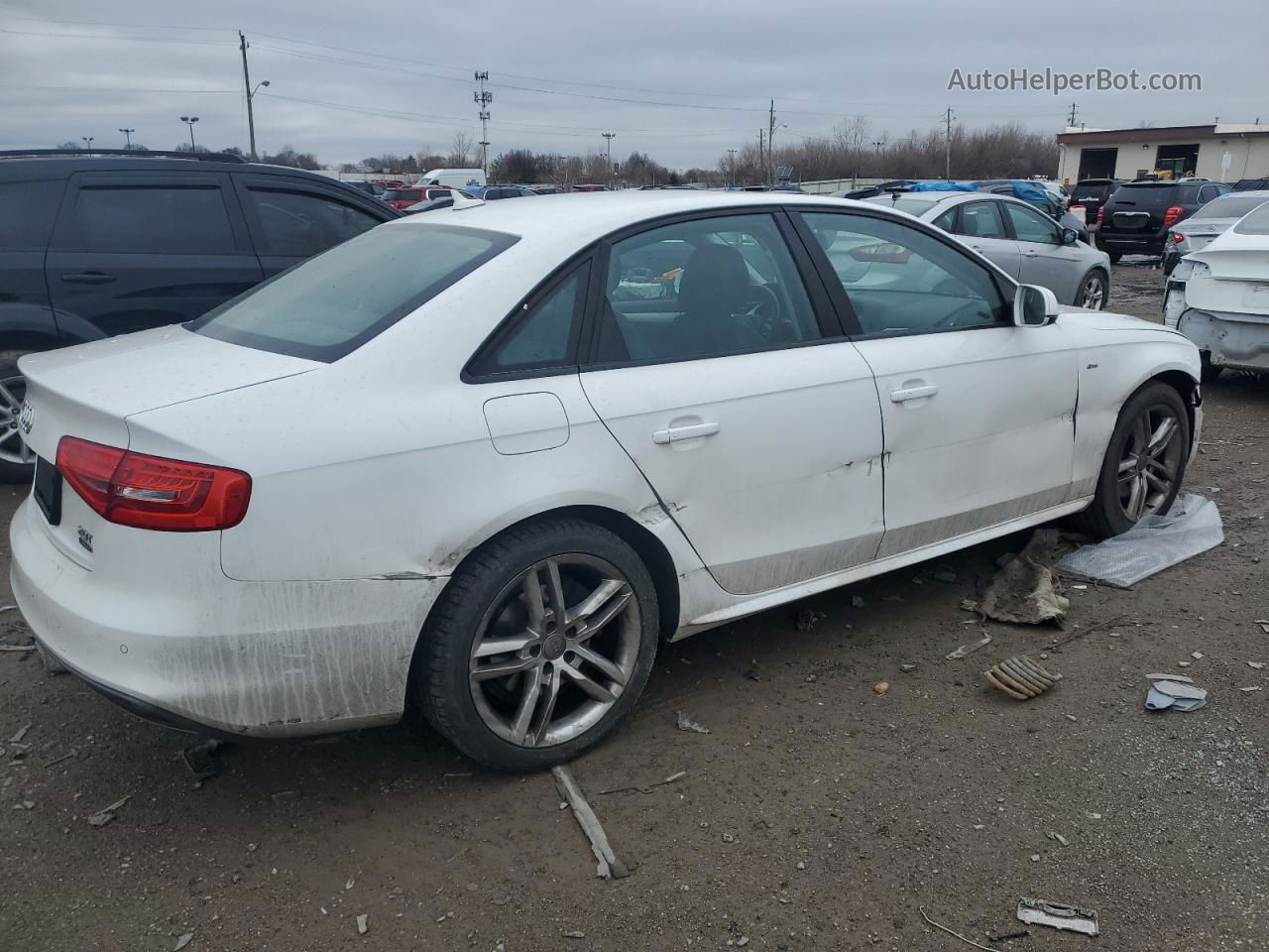 2016 Audi A4 Premium S-line White vin: WAUBFAFL4GN013780